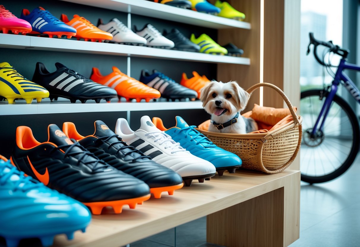 Find de bedste fodboldstøvler og en cykelkurv til din hund